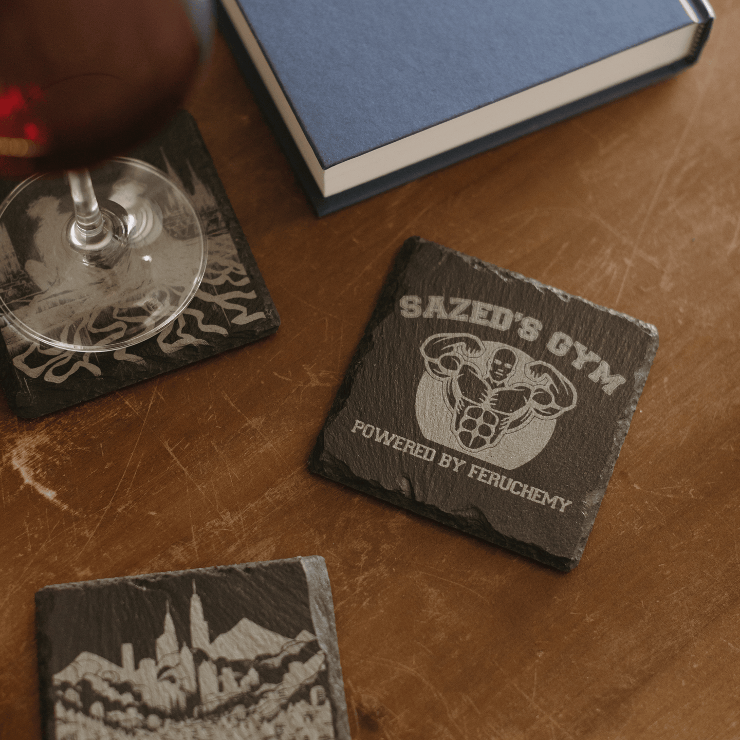 'Feruchemy Things' Engraved Slate Coaster